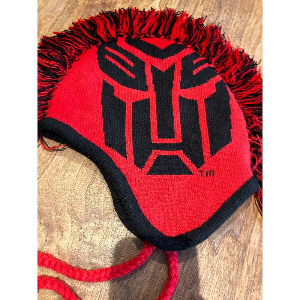 Universal Studios Transformers Hat Knit Tassels R… - image 2